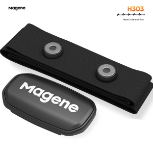 Magene Dây Đeo Ngực Theo Dõi Nhịp Tim H303 Chỉ Báo Tim Mạch Dây Đeo Ngực Cảm Biến Bluetooth Ant Chế Độ Kép Chuyển Động Máy Tính Đạp Xe Wahoo Garmin Sports