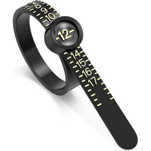 1 PCS USA Size Measuring Ring With Digital Magnifier Reusable Portable Durable Ring Ruler Measurer Jewelry Measuring Tool