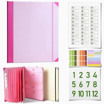 In Case I Go Missing Binder Pocket Folder Organ Bag Loss Prevention Binder Important Documents File Organizer Folio Folder