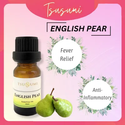 English Pear Essential Oil 10ml Water Soluble Aroma Air Aromatherapy Diffuser Humidifier Scented Fragrances Fragrance Perfume Freshener Sleep Relieve Pain Minyak Pati Aroma Terapi Wangi Tidur Lena Tenang Kurang Kesakitan