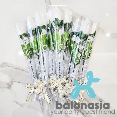 Bunga Mawar Valentine artificial tangkai plastik bucket murah