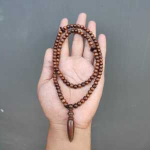 Kalung Kayu Stigi Variasi Tasbih Setigi Model Liontin