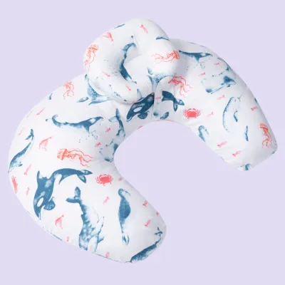 Gối chữ U Miraclebaby chống trào ngược hỗ trợ đỡ bé khi cho bé bú giảm đau lưng - vai - cổ đa năng cho mẹ