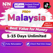 Malaysia eSIM Pro+ 1-15Days Daily 500MB-3GB Unlimited Data | Instant Email Delivery | High Speed Malaysia Travel Data SIM Card