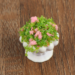 【Clementty】 2pcs Dollhouse Furniture 1:12 Accessories Mini Green Plant Bonsai Flower Pots