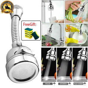 【Free Gift】3 Modes Movable Tap Kitchen Faucet Head 360° Rotatable Faucet Sprayer Head Replacement Anti -Splash Tap Booster Shower and Water Saving Faucet for KitchenThree Modes:PulseShower + PulseShower