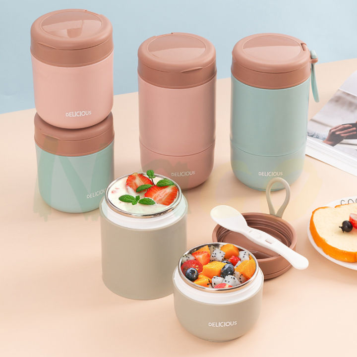 304 Stainless Steel Thermal Container Insulator Lunch Box Tupperware