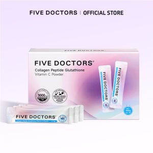[] Five Doctors Collagen Powder 3000mg Fish Collagen + Niacinamide + Glutathione  Whitening & Brightening Drink  Supports Skin Joints Hair & Nails  Halal(6g x 30 Sachets)