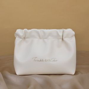 CRNGW Pu Leather Mini Cosmetic Bag Makeup Bag Storage Bag Lipstick Storage Bag Small Item Bag Self-closing Coin Bags Women