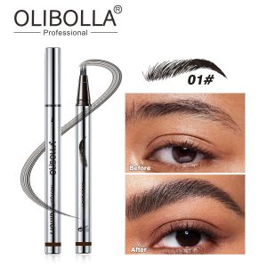 OLIBOLLA Four-Prong Shaping Eyebrow Pen-Waterproof & Sweatproof | Natural Wild Eyebrows Look