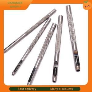 ❣️❣️❣️ 5Pcs Leather Round Shape Hole Punch Kit Belt Watch Band Hollow DIY Tool With Box