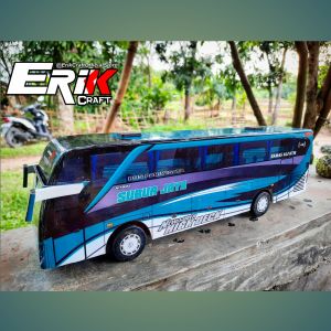 Miniatur Bis Subur Jaya jb3 Miniatur Bus Mobil Mainan Full Lampu Led
