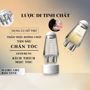 Lược Đi Tinh Chất Da Đầu 10 Đầu Bi 6ml | Dụng Cụ Thoa Serum Tóc Massage Chân Tóc Phân Phối Tiện Lợi