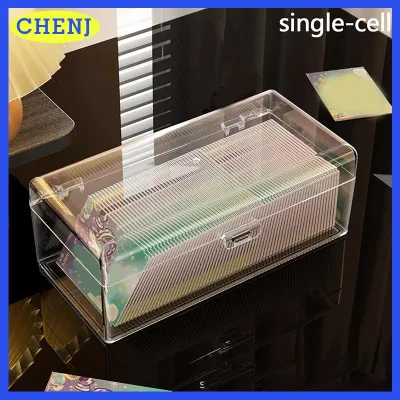 CHENJ Kpop photocard hộp lưu trữ ảnh trong suốt thẻ tổ chức ngăn lật hộp thẻ trường hợp bảo vệ container