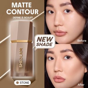 SHEGLAM Sun Sculpt Liquid Contour and High- Gel Cream Matte Contour Non-Greasy Long Lasting Highly Pigmented Natural Contour Contouring Weightless Bronzer