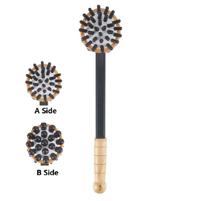 Double-Side Massage Hammer 40CM Multi-Functional Back Knock Meridian Massage Tool for Full Body Relief Fatigue 双面气囊按摩捶