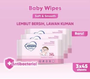 Tissue Basah Cussons | Baby Wipes Tisue Basah Bayi Beli 1 Gratis 1 50s + 50s