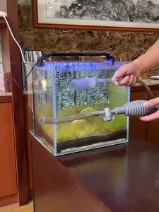 鱼缸换水器吸便器刮藻器清洗神器抽吸管水管吸水鱼粪屎手动虹吸管Water changer  vacuum cleaner kereta换水神器。。。