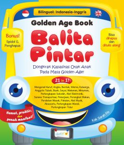 Buku WipeClean Anak Golden Age Book Balita Pintar Bonus Spidol