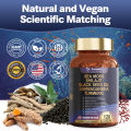 Totaria 25-in-1 Sea Moss Black Seed Oil Ashwagandha Ginger Shilajit Supplement, Sea Moss Capsules with Burdock Root Ceylon Cinnamon Vitamin C & D3 for Immune System, Gut, Skin & Energy. 