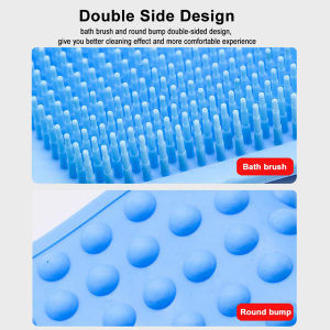 [Eqrbtl] แปรงซิลิโคนมหัศจรรย์สำหรับอาบน้ำถูถูหลังลอกโคลนนวดตัวอาบน้ำ