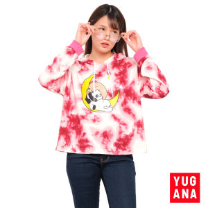 YUGANA - SETH Sweater Crop Hoodie Tie Dye XXL Lengan Panjang Wanita