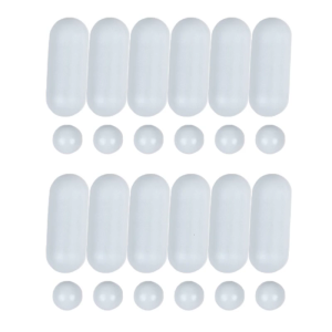 24 Pieces Toilet for Seat Bumper Buffer Reduce the Impact of Noise when Closed Protect Toilet for Seat from Water Non-sl