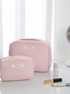 New Womens Portable Travel Cosmetics Storage Bag with Large Capacity Waterproof Girl Makeup Bag Womens Washing Bag Organizer