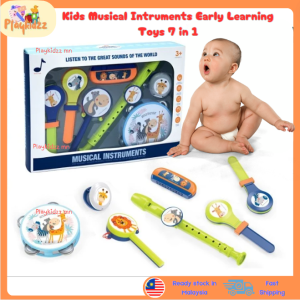 2.[SEDIA STOK ADA] Playkidzz mn s Set Mainan Musik kanak kanak Kids Musical instrument Educational Montessori Toys Mainan Musik kanak kanak - 宝宝乐器套装/早教玩具