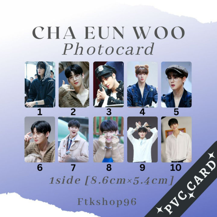 READYSTOCK Korean Male Actor Cha Eun Woo 1 Hd Photocard PVC