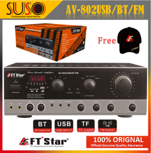 FTstar ( AV 802 USB/BT/FM) 5.1Channel Karaoke Amplifier with USB and Bluetooth