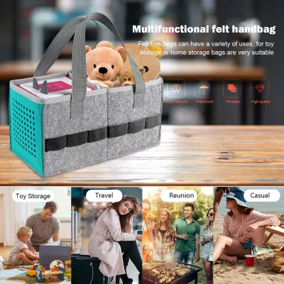 Felt Handbag - Multifunctional Organizers Tote Bags Baby Caddy Diaper Holder