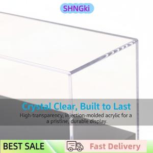 SHNGki 1:64 Scale Car Model Display Box Acrylic Hard Cover Transparent Protective Case Dustproof Organizer for Toy Cars