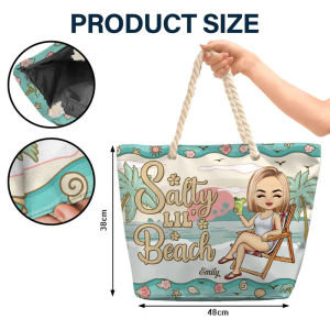 Sản phẩm hot trên các trang web độc lập: Túi đi biển hoạt hình túi đeo vai casual túi xách vải canvas túi đựng đồ túi đựng vật dụng lặt vặt in một mặt.