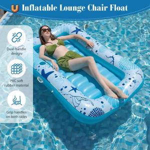 PVC Sunbathing Floating Raft Thicken Pool Float Mattress for Lawn & Water Relax [Ueb Shop]