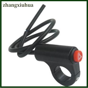 zhangxiuhua Motorcycle Switch Hazard Light Switch Button with Cable Electric Vehicle Double Flash Warning Emergency Lamp Signal Flasher Red Indicator Light Motorcycle Accessories