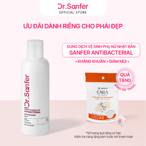 Dung dịch vệ sinh Nhật Bản Sanfer Antibacterial 200ml - Làm sạch hàng ngày cho mọi loại da Dịu nhẹ Không khô rát