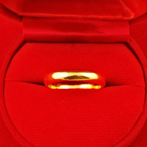 SSGOLD แหวน 2 สลึง ลายเกลี้ยงเล็ก 3 มิล ชุบทอง ทองปลอม ทองเหมือนแท้ ไมครอน ไม่ลอก