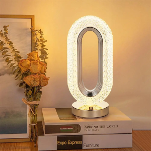 Yo-Fun Night Light Led Touch Table Lamp Crystal Diamond Night Lamp Dimmable Rechargeable Desk Light
