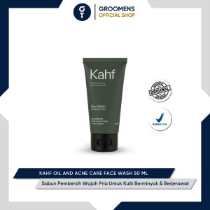 Kahf Oil and Acne Care Face Wash 50 ml - Sabun Pembersih Wajah Pria Untuk Jerawat