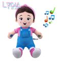 【24h ship】 Rachel singing plush toy, interactive enlightenment puzzle toy, soothing sleep toy Rachel singing includes 4 songs and 16 songs. 