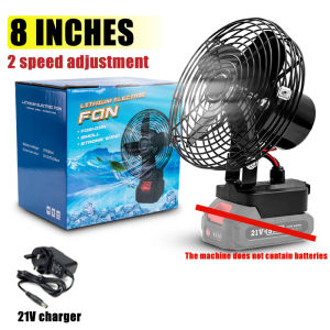 【จัดส่งฟรี!】พัดลมตั้งแคมป์คุณภาพสูง 21V Makita Battery พัดลมไฟฟ้าชาร์จแบบไร้สาย 4.0Ah/6.0Ah พัดลมไร้สายขนาดเล็กกลางแจ้ง ความจุสูงแบบพกพา 15ชั่วโมงอายุการใช้งานแบตเตอรี่ลิเธียมอุตสาหกรรมพัดลมข้างเตียงสำหรับสำนักงานหอพัก