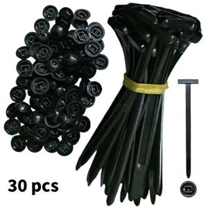 KEBETEME 100Pcs Nylon Universal Cable Tie Buckle Heavy Duty Self-Locking Nylon Zip Ties Holder Multipurpose Plastic Cable Ties Tool Car Daily Repair Home