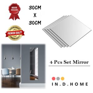 [ IKEA ] BLODLONN - 🔥 Mirror Cermin [ 1set = 4pcs ] Free Double Sided Tape