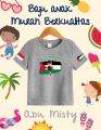 SINFASHION87 KAOS ANAK FREE PALESTINE BEBASKAN PALESTINE ANAK LAKI PEGANG SEMANGKA. 