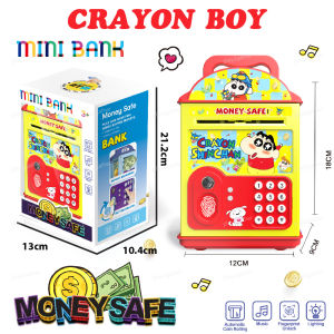 ATM Machine With Music Card Fingerprint Piggy Bank ATM Password Safe Box Tabung Music Coin Bank 智能指纹存款箱 *READY STOCK*