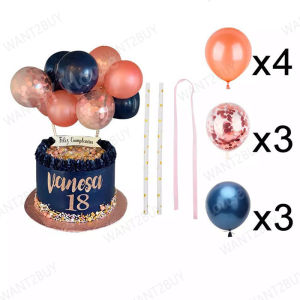10pcs/pack 5inch Latex Metallic Balloon Birthday Party Wedding Cake Decoration Party Supplies Cake Topper Confetti Belon
