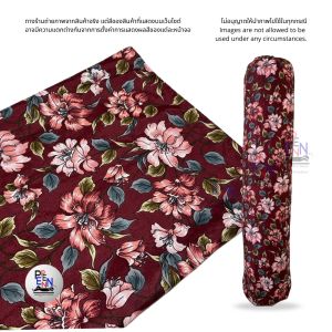 ปลอกหมอนข้าง ขนาดมาตรฐาน ลายดอกไม้ COTTON สีไม่ตก ไม่เป็นขุ่ย