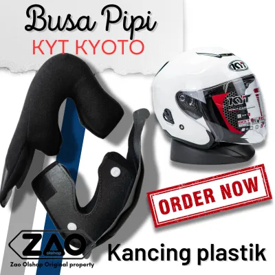 Busa pipi helm KYT KYOTO kancing plastik grade A / cheek pad samping