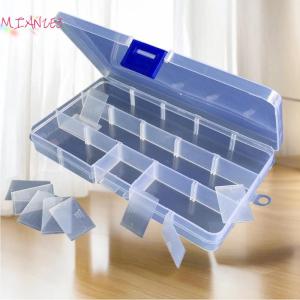 MIZ 1 3 cái thực tế ngăn nhựa hộp lưu trữ 24 lưới phần tổ chức hộp đồ trang sức hạt vít chủ trường hợp hiển thị container